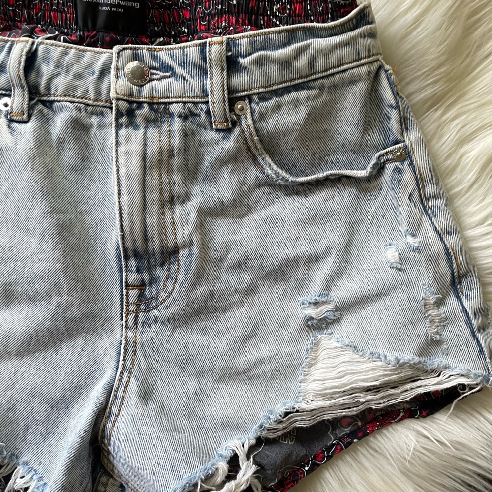 Alexander Wang Distressed Denim With Built In Box… - image 4